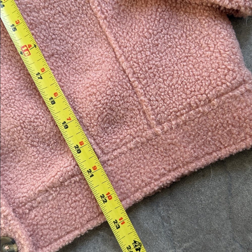 Paraphrase size medium Women's blush Pink Teddy Sherpa Jacket NWOT - Picture 8 of 12